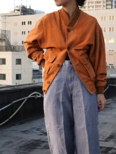 画像1: 80's BANANA REPUBLIC USA製 スエードレザージャケット XS (1)