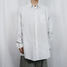 画像2: 〜80's Neiman-Marcus USA製 ストライプ柄 コットンシャツ SIZE17 1/2-35 (2)