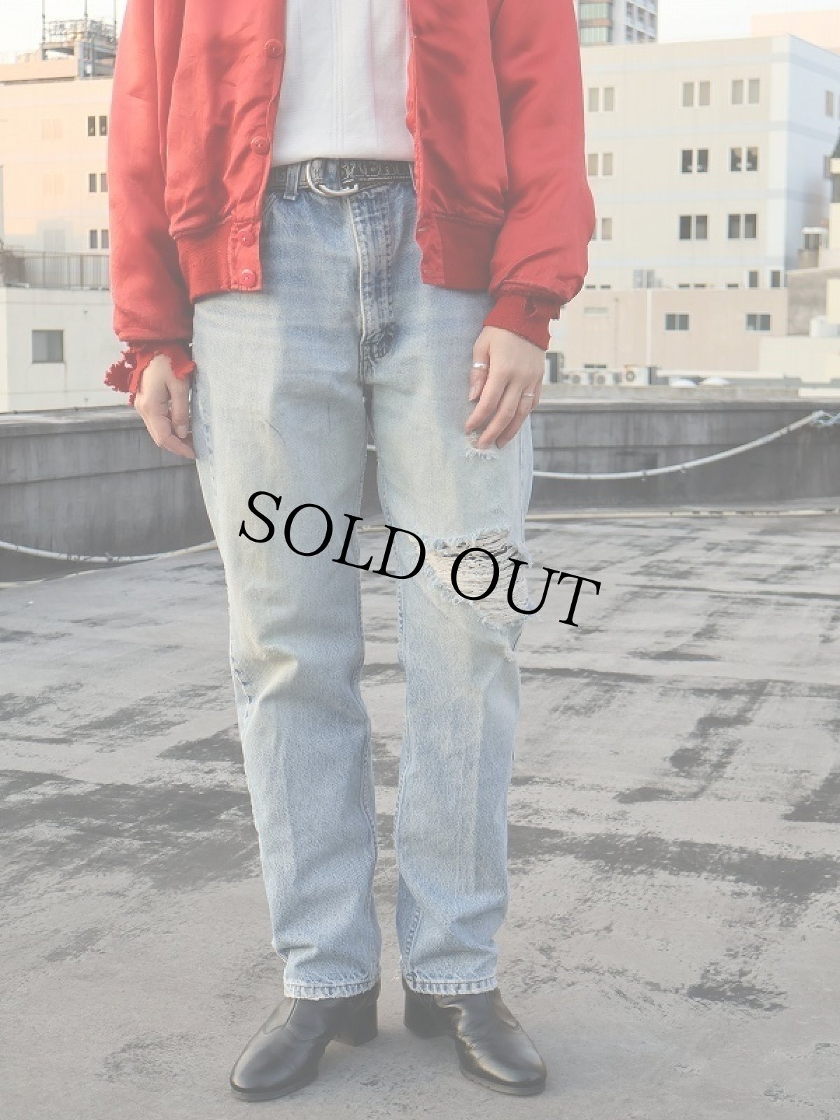 画像2: 90's Levi's 505 USA製 デニムパンツ W35 (2)