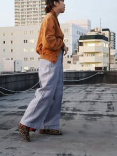 画像2: 50〜60's FRENCH MILITARY リネンセーラーパンツ "ワンウォッシュ" DEADSTOCK 【W34 L28】 (2)