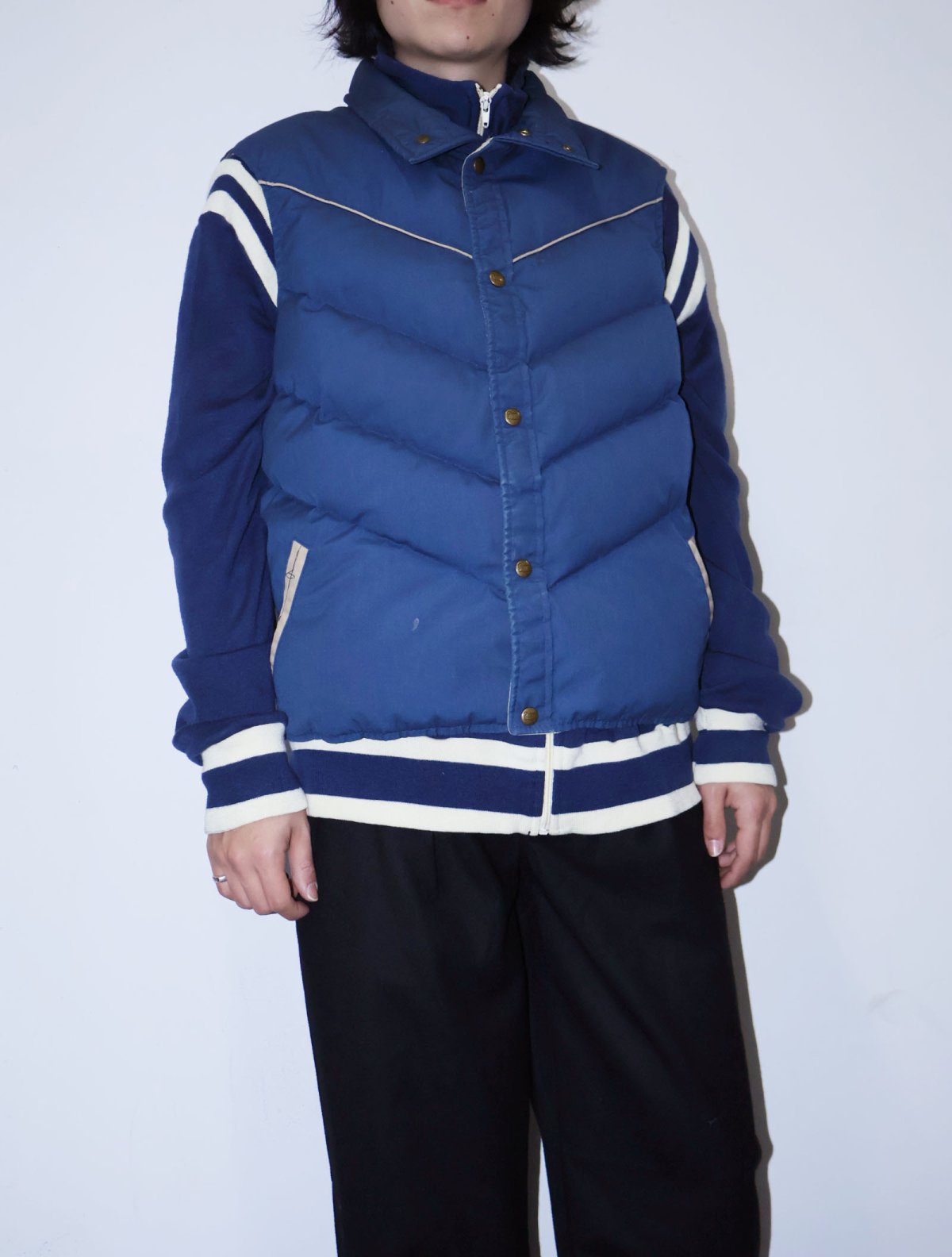 画像2: 80's Woolrich USA製 ダウンベスト L (2)