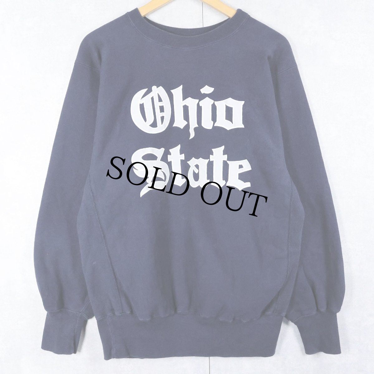 画像1: 90's Champion REVERSE WEAVE USA製 "Ohio State" プリントスウェット NAVY XL (1)