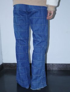 画像2: Venfira JAPAN製 カットオフ パッチワークデザイン デニムパンツ W31 (2)