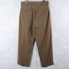 画像4: POLO Ralph Lauren 織り柄 2タックコットンスラックス W35 (4)