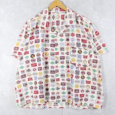 画像1: 50's Railload 総柄 コットンオープンカラーシャツ (1)