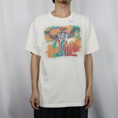 画像2: 90's USA製 アートプリントTシャツ XL (2)