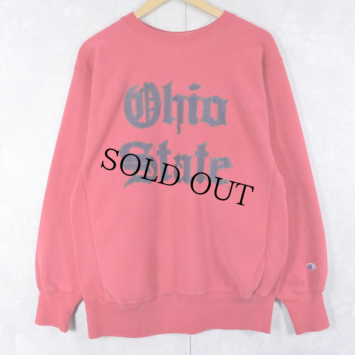 画像1: 90's Champion REVERSE WEAVE USA製 "Ohio State" プリントスウェット XL (1)