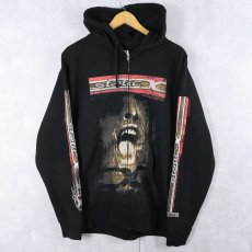 画像1: Static-X "WISCONSIN DEATH TRIP" ニューメタルバンド プリントスウェットジップパーカー BLACK M (1)