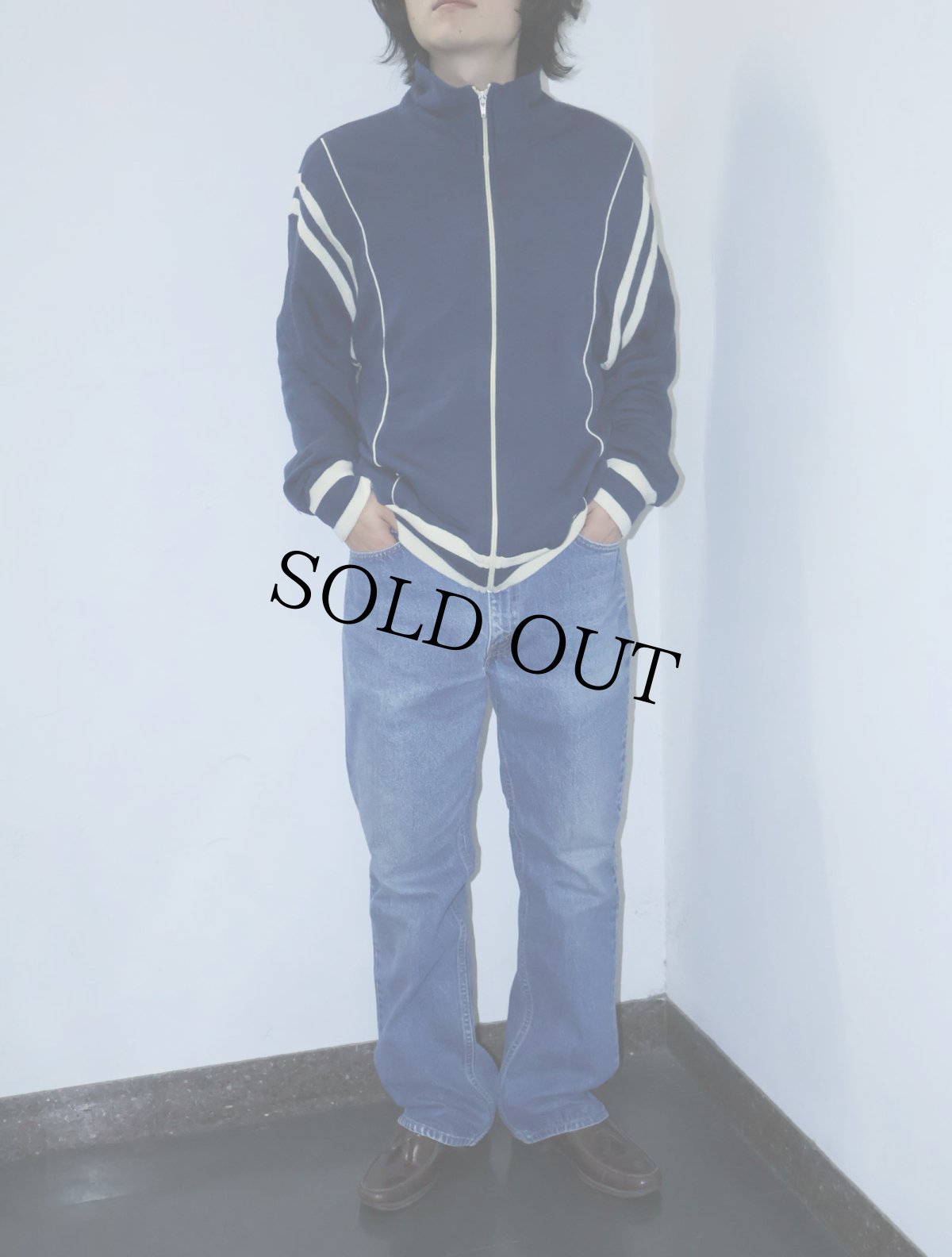 画像2: 80's JCPenney Sports Apparel ラインデザイン トラックジャケット XL (2)