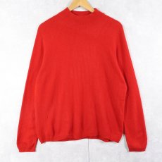 画像1: CHARTER CLUB モックネック カシミアニットセーター XL (1)