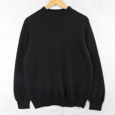画像1: Westbound モックネック カシミアニットセーター BLACK L (1)