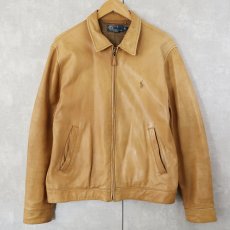 画像1: POLO Ralph Lauren ラムレザー スイングトップ L (1)