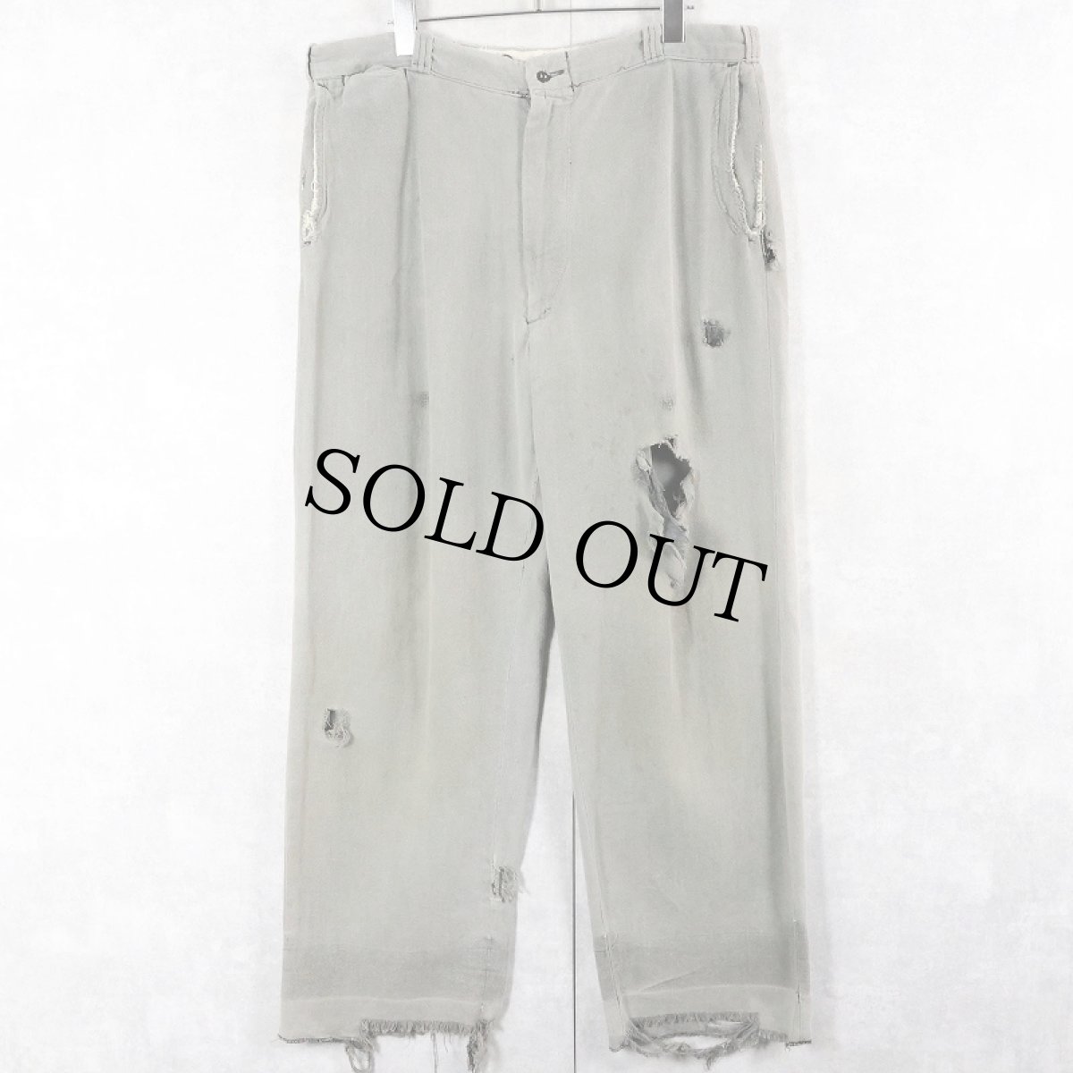 画像3: 50's〜 Rail Chief コットンワークパンツ W36 (3)