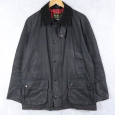 画像1: 2000's Barbour "BEDALE" オイルドジャケット 3ワラント BLACK L (1)