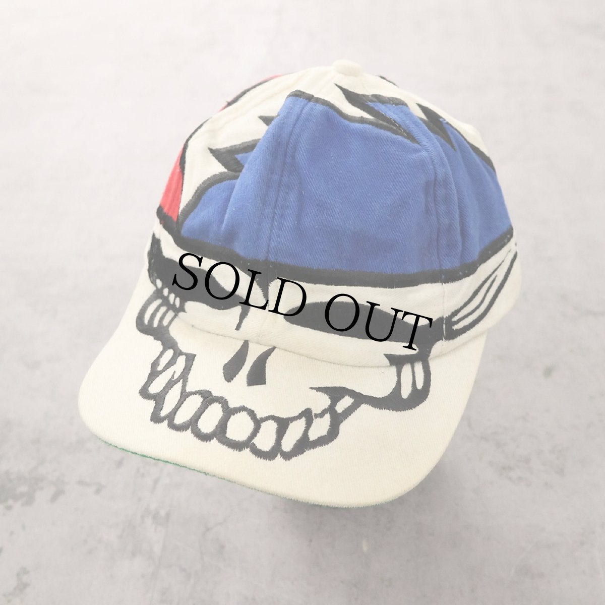 画像1: 90's LIQUID BLUE GRATEFUL DEAD ロックバンド刺繍 コットンキャップ (1)