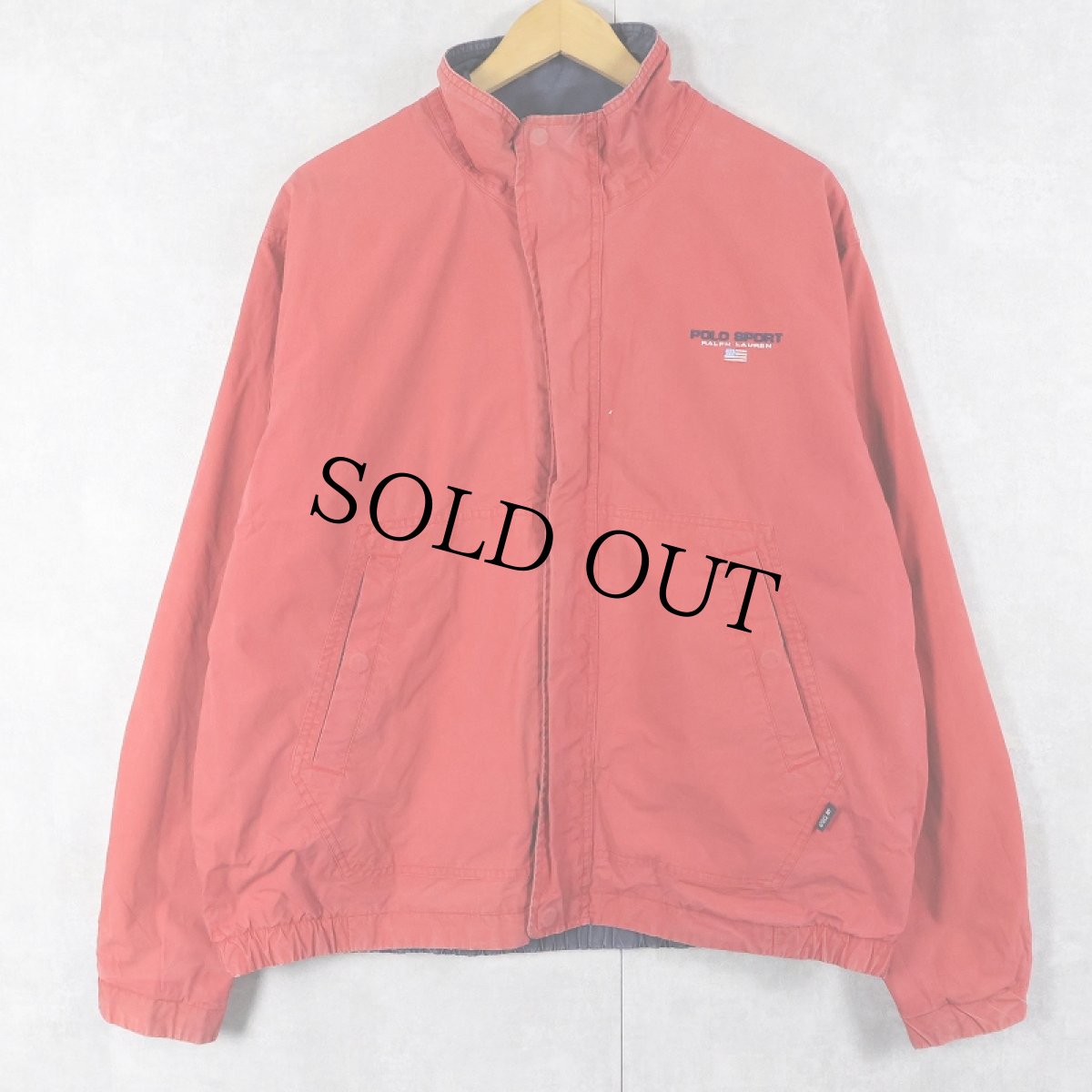 画像2: 90's POLO SPORT Ralph Lauren リバーシブル コットンジャケット L (2)