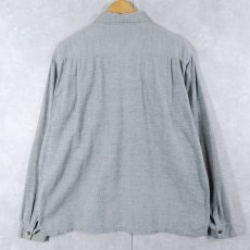 画像2: 60's PILGRIM 切り替えデザイン コットンプルオーバーシャツ L (2)