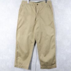 画像1: 40's U.S.ARMY M-45 "裏地HBT" チノトラウザーズ W32 (1)