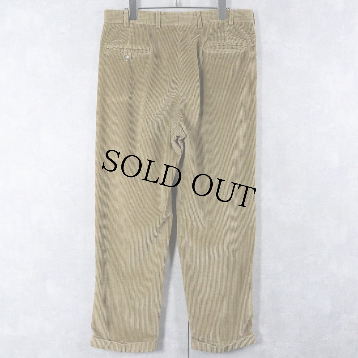画像2: 90's Brooks Brothers USA製 2タック コーデュロイパンツ W34 (2)