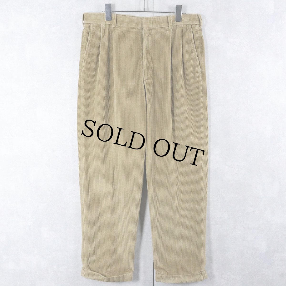 画像1: 90's Brooks Brothers USA製 2タック コーデュロイパンツ W34 (1)