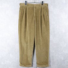 画像1: 90's Brooks Brothers USA製 2タック コーデュロイパンツ W34 (1)