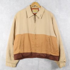 画像1: 50's Jac-a-Teers by Danvill キルティングライナー レーヨンギャバジンジャケット (1)