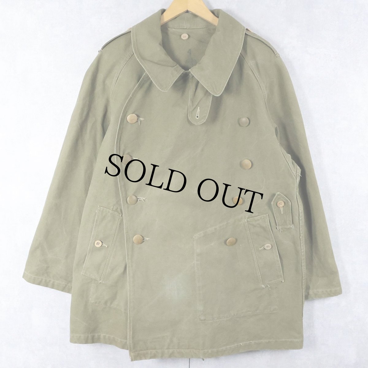 画像1: 30〜40's FRENCH ARMY M-38 モーターサイクルジャケット SIZE1 (1)