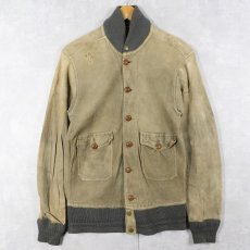 画像1: 〜40's "A-1 TYPE" スエードレザージャケット (1)