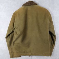画像2: 40's U.S.NAVY N-1 "初期" ステンシル入り "ピケ" デッキジャケット (2)