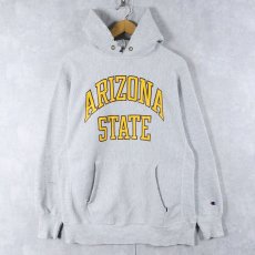 画像1: 90's Champion REVERSE WEAVE USA製 "ARIZONA STATE" プリントスウェットフーディー XL (1)