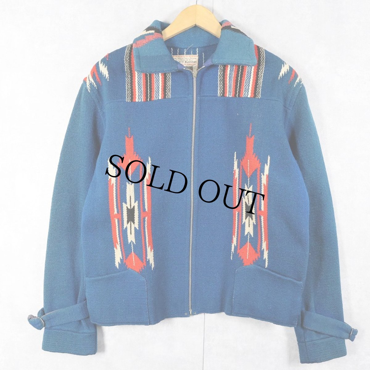 画像1: 40's CHIMAYO BLANKET by GANS CRAFT チマヨジャケット SIZE40 (1)