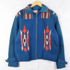 画像1: 40's CHIMAYO BLANKET by GANS CRAFT チマヨジャケット SIZE40 (1)