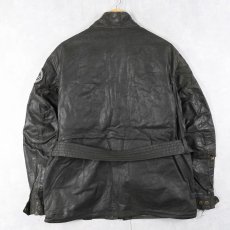 画像2: 50's Belstaff TRIAL MASTER "Checker-Flag" ワッペン×ピンズ カスタム オイルドジャケット (2)