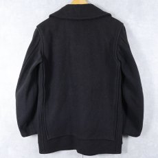 画像2: 30's U.S.NAVY ウールマッキーノコート NAVY (2)