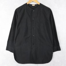 画像1: 〜30's Em-Row コットンベースボールシャツ BLACK (1)