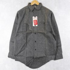 画像2: 60's King Kole ブラックシャンブレーワークシャツ DEADSTOCK SIZE15 (2)