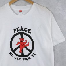 画像1: 80's GRATEFUL DEAD USA製 "PEACE WE CAN BEAR IT" ロックバンド プリントTシャツ DEADSTOCK XL (1)