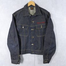 画像2: 50's Lee 101-J 赤タグ後期 チェーン刺繍 デニムジャケット DEADSTOCK SIZE40 (2)