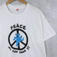 画像1: 80's GRATEFUL DEAD USA製 "PEACE WE CAN BEAR IT" ロックバンド プリントTシャツ DEADSTOCK XL (1)