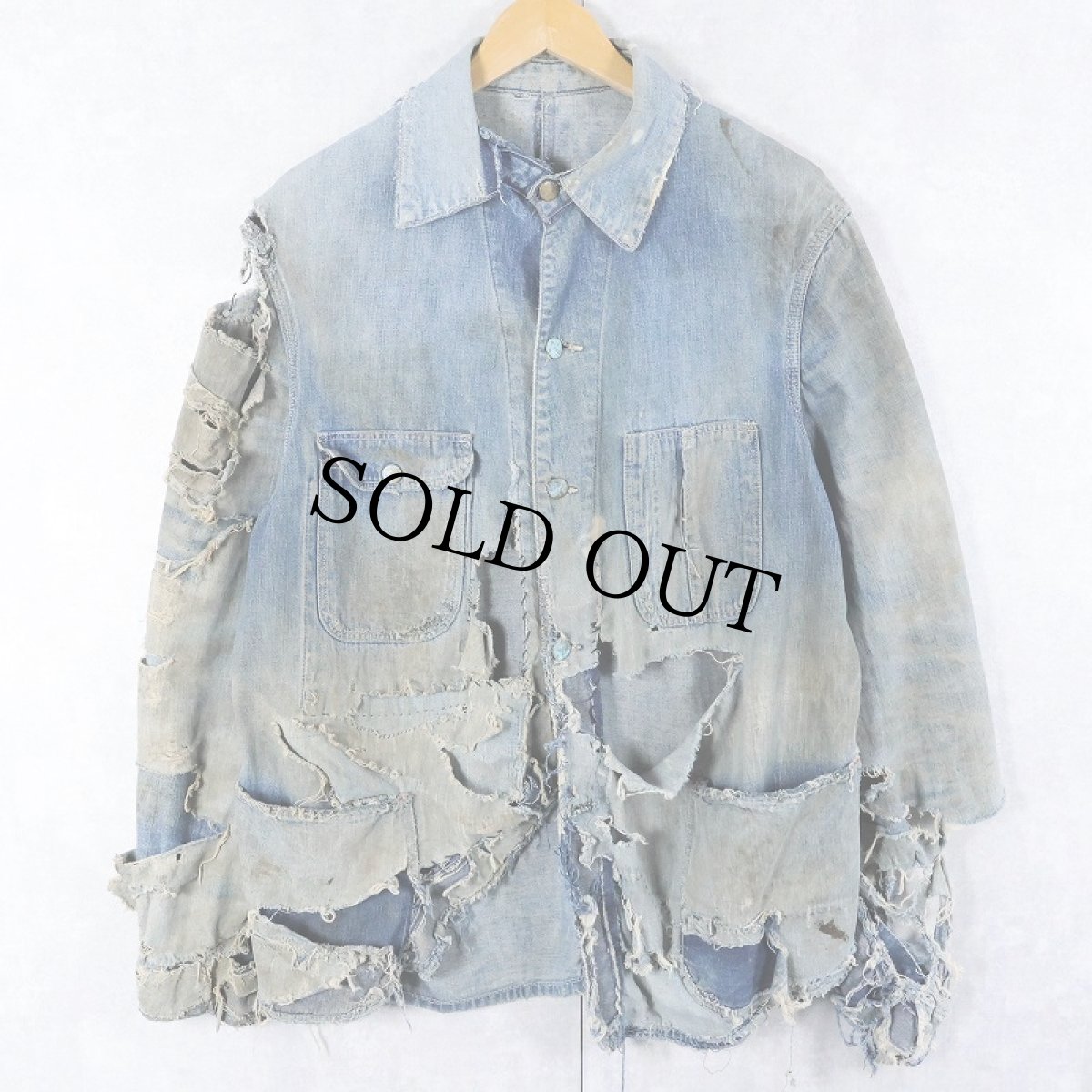 画像1: 50's UNKNOWN デニムカバーオール (1)