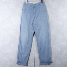 画像1: 60's Powr House by MONTGOMERY WARD ピンチェック柄 ワークトラウザーズ W28 (1)