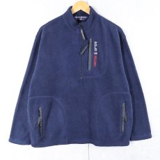 画像1: 90's POLO SPORT Ralph Lauren ハーフジップ フリースジャケット NAVY L (1)