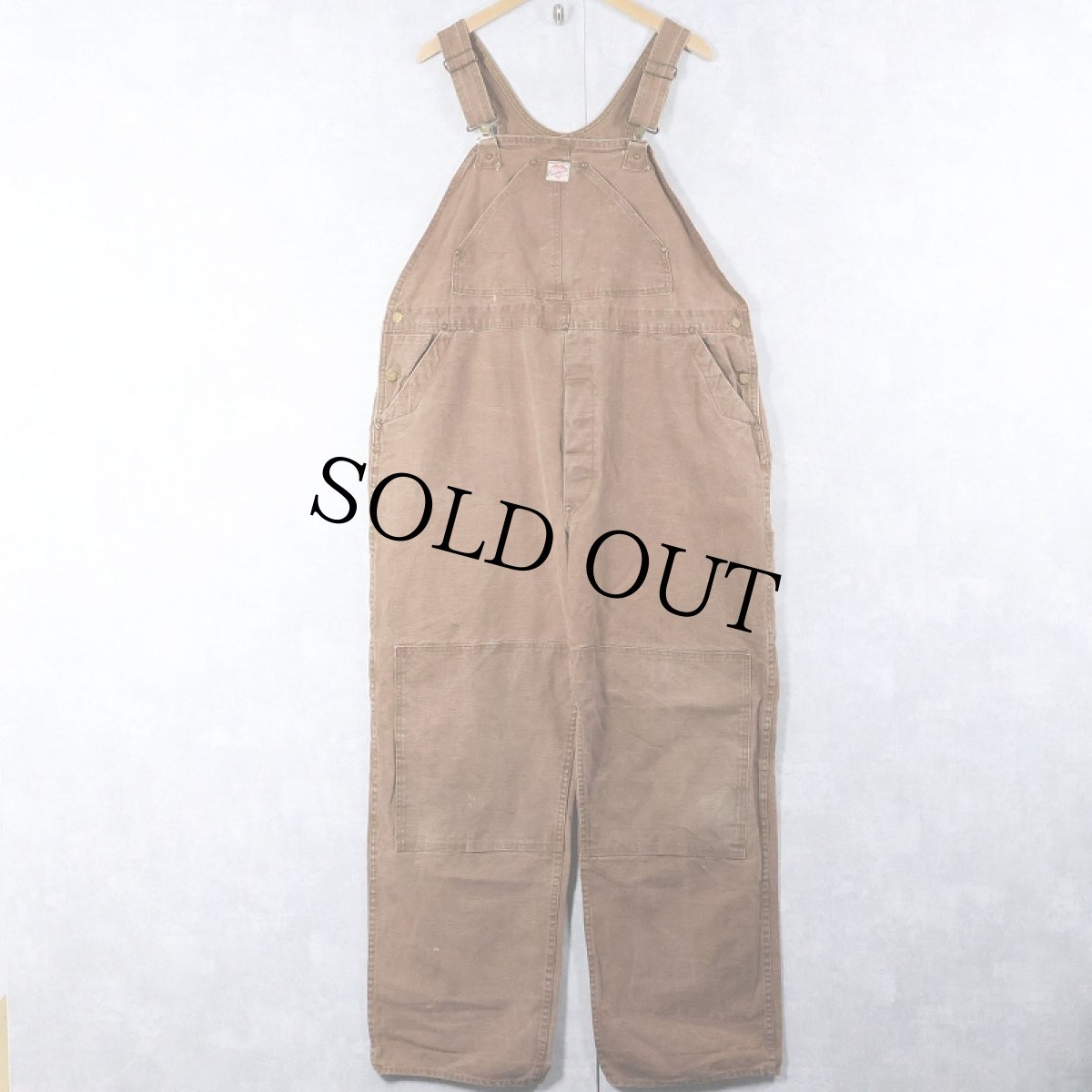 画像1: 40〜50's Carhartt ハートタグ コットンダックオーバーオール (1)
