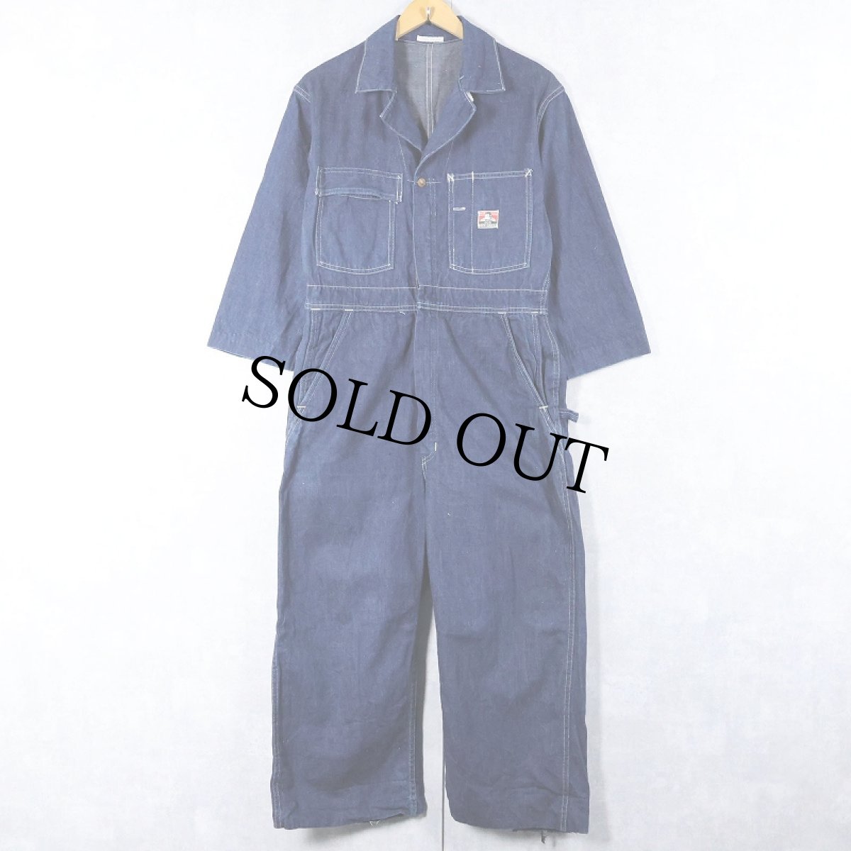 画像1: 50's BEN DAVIS デニムジャンプスーツ SIZE36 REGULAR (1)