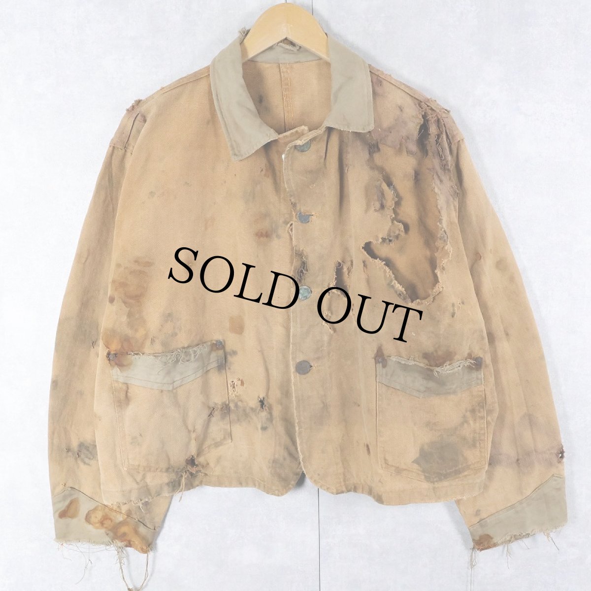 画像1: 【SALE】 40's ALAMO BRAND ダックオイルドジャケット (1)