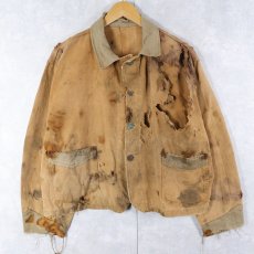 画像1: 40's ALAMO BRAND ダックオイルドジャケット (1)