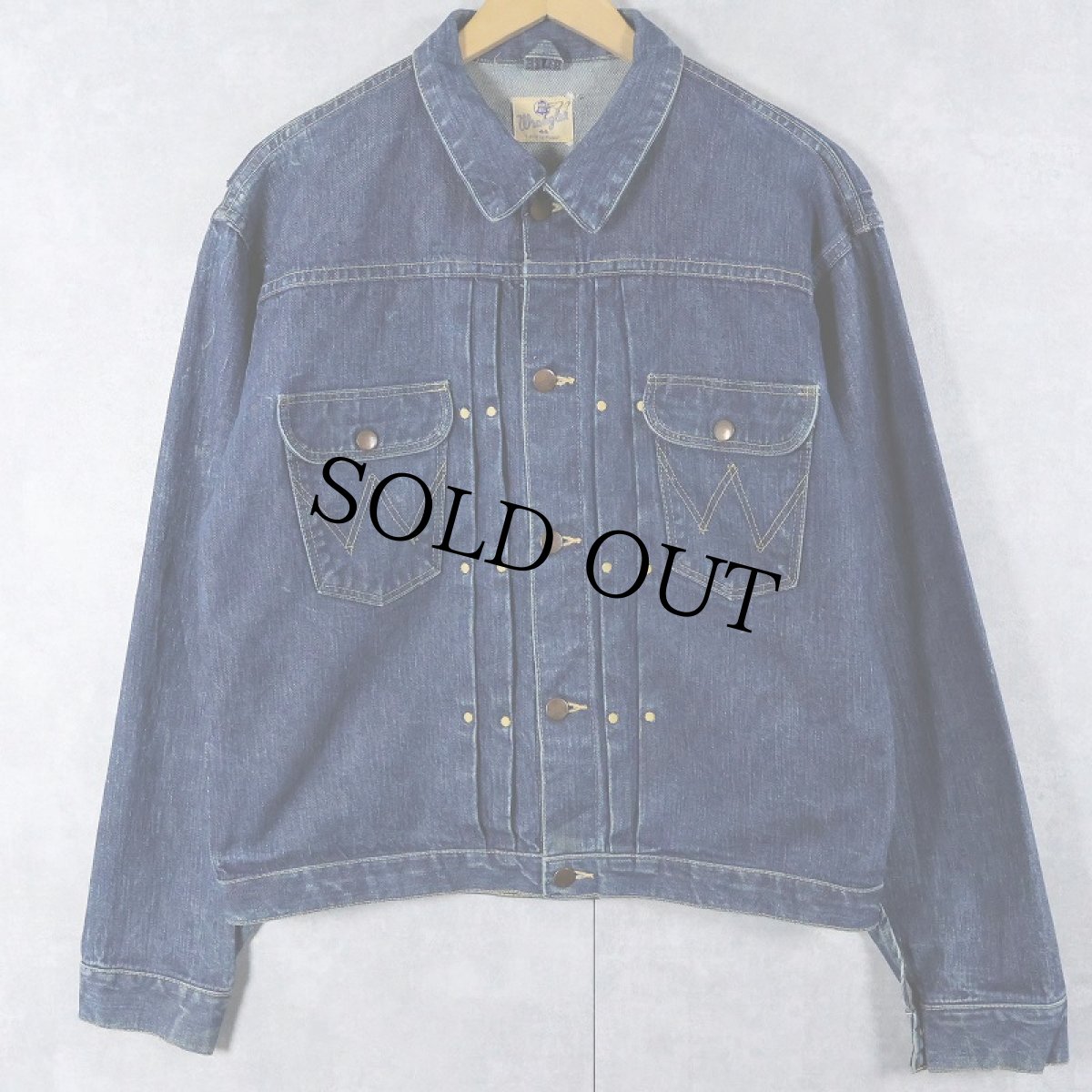 画像1: 50's Wrangler 111MJ デニムジャケット SIZE44 (1)