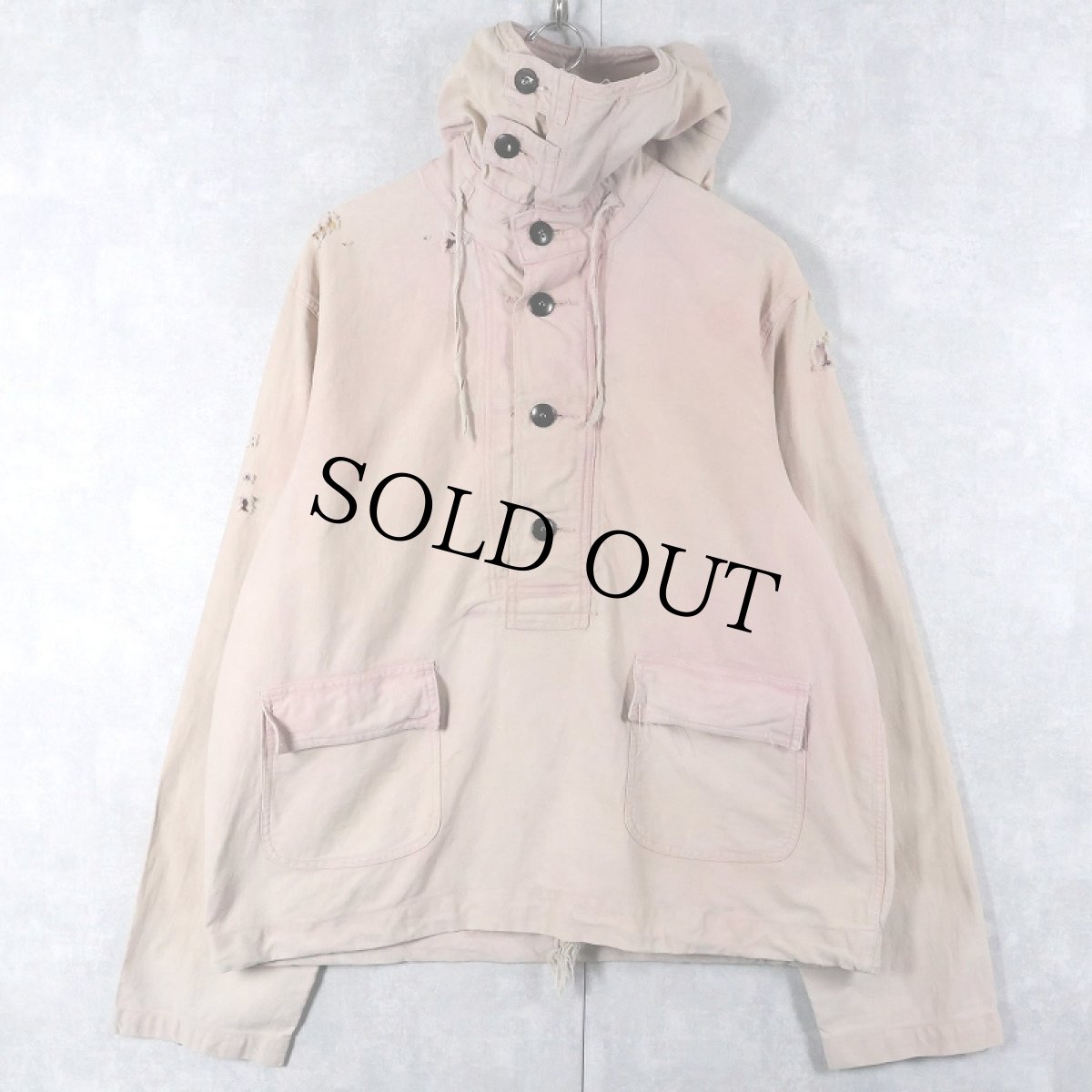画像1: 40's U.S.NAVY "OVERDYED PINK"  Gunners Smock 初期型  M (1)