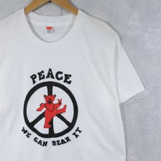 画像1: 80's GRATEFUL DEAD USA製 "PEACE WE CAN BEAR IT" ロックバンド プリントTシャツ DEADSTOCK XL (1)