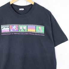 画像1: Association of BC Drama Educators 演劇教育組織 プリントTシャツ BLACK L (1)